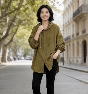 Korean Hoodie Wanita Oversized Loose Fit Mix Color Long Sleeve Hooded Sweatshirt Breathable Lightweight Street Style