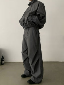 Quần Dài Thể Thao Ống Rộng Dáng Rộng Phong Cách Mỹ Cổ Điển Chống Nhăn Cho Nam Và Nữ Quần Dài Thường Ngày Mùa Hè 2025