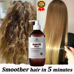 Argan Oil For Hair Conditioner Hair Conditioner For Women 500ml Argan Oil Nourishing Hair Damage Hair Smoothes Keratin Hair Mask Improves Frizzy And Dry Hair 摩洛哥坚果护发素