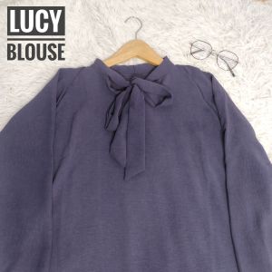 Blouse Polos Lucy Atasan Wanita Crinkel Airflow Tali Depan