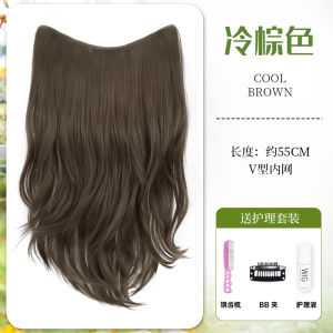 Wig Set One-Piece High-Level Micro Curly Hair Artificial Human Hair Growth Volume Fluffy U-Shaped Invisible Seamless Hair Extension