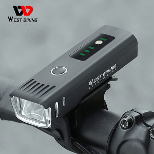 WEST BIKING Intelligent Bike Light 250 Lumens Sensing Bicycle Headlight Waterproof Rechargeable 1500mAh Long Battery Life Front Flash Light MTB Road Bike Lamp