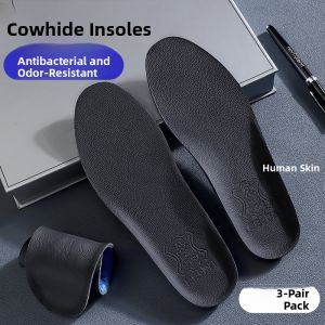 XIANZHAO | Thick Leather Insoles for Men with Aromatic Grass Antibacterial and Odor-Resistant