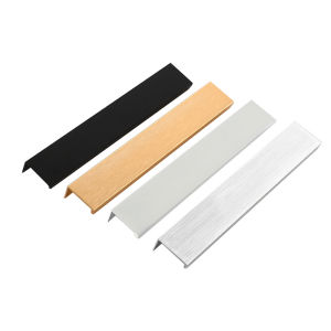 【On Sale】Furniture Handle Brushed Gold Silver Matte Black Lacquer White Cabinet Handles Hidden Handles for Cabinets and Drawers