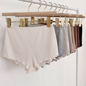 Summer Simple Home Leggings women High Waist Wide Leg Loose Anti-exposure Insurance Safety Shorts Seamless Breathable Slim Fit