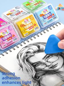 MONLEYTA | Soft Clay Eraser For Children Drawing Sketching Non-Toxic Art Supplies No Dust Colorful Changeable Cartoon Shaped Learning Stationery