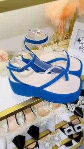 Sandal bánh mì xỏ ngón jean HALEY STORE quai chéo khóa cài thời trang mùa hè đi chơi đi học kỉ yếu đi làm bền đẹp