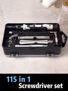 Precision Screwdriver Set 115 in 1 Electronics Magnetic Repair Tool Kit with Case for Repair Computer iPhone PC Cellphone Laptop Nintendo PS4 Game Console Watch Glasses etc