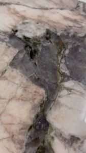 CENTRAL STONE Brazilian Natural Marble Quartz Coffee Side Table Dia45cm -Pandora Green Diamond