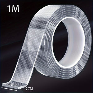 5m Ultra-Strong Nano Double-Sided Adhesive Tape - Clear Removable & Waterproof - Heavy-Duty Extra Sticky Strip for Endless Use
