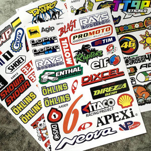 1 SET PVC Waterproof Sponsor Sticker MOTUL SHOEI MONSTER 46 GoPro Decorative Motorcycle Sticker For YAMAHA HONDA SUZUKI KTM BMW DUCATI