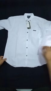 kemeja polos lengan panjang warna PUTIH gratis ongkir /Kemeja pria casual/duwatuju.id/kemeja kerja warna Putih