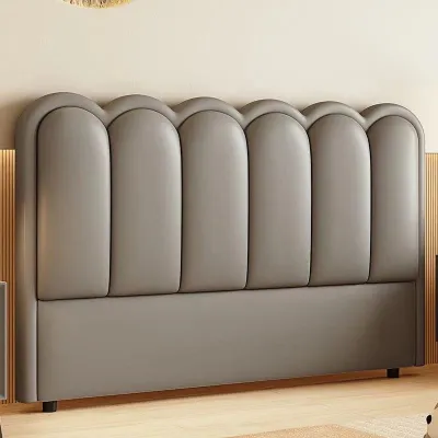 Modern Minimalist Bed Headboard Integrated Floor Standing Super Thin New Style Backboard Single Purchase French Style Bed Frame