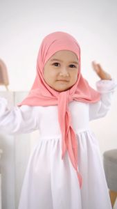 Jilbab Pashmina Instan Anak Camelia Jersey / Hijab Instan Anak Jersey Warna Lengkap terlaris