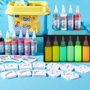 Handmade Craft Painting Stickers Montessori Education Origami Luminous Magic Water Elves Kit Set Toys Children Gift Craft Xmas