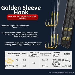 JUQINWANG | Ready-made Longer Leader Wire Double Fishing Hooks Set
