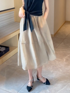 MANMI | Chân Váy Dài Elegent Phong Cách Casual