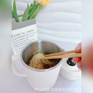 Portable Electric Kettle 800ML Foldable Stainless Steel Fast Boiling Travel Dormitory Office Heater