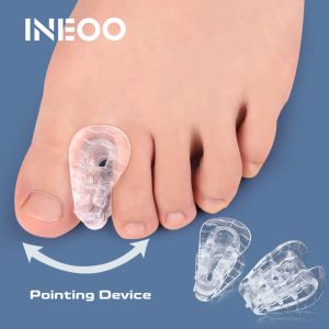 INEOO 2PCS Toe Splitter Thumb Valgus Corrector Big Foot Bone Orthosis Clip Toe Pad Toe Over