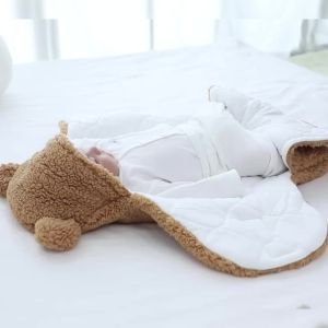 Autumn and Winter New Baby Plush Climbing Clothes Baby Warm and Thick Cartoon Dog Rabbit Cute Cotton Clothes for 0-2 Years