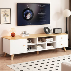 ZHUOHE | Tủ Kệ TV Tích Hợp Kiểu Kem Phù Hợp Không Gian Nhỏ cho Phòng Khách