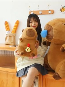 (TẶNG MÓC KHÓA CAPYBARA) ĐỒ CHƠI GẤU BÔNG CAPYBARA BỘ TRƯỞNG NGOẠI GIAO TÚI RÙA KÉO MŨI
