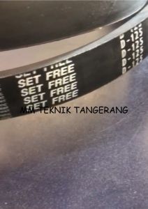 Vanbelt D125 Tali Ban Kipas Mitsuboshi Mbi Vpower Van Fan Belt D 125 V V-Pan Panbelt Fanbelt D-125