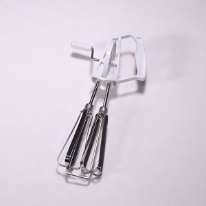 Rotary Manual Hand Whisk Egg Beater Mixer Blender Stainless Steel