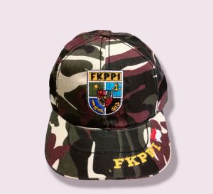 topi loreng fkppi bordir logo
