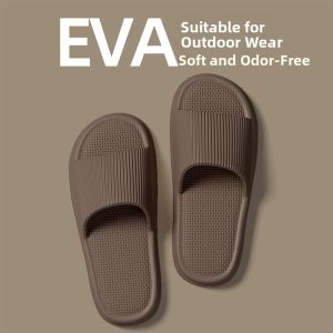 Mens Anti-Odor Slippers Soft Bottom Indoor Home Non-Slip Summer New Style EVA Slippers Comfortable Home Shoes for Middle-Aged And Elderly