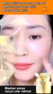 Masker Wajah Cangkang Telur Gold Peel Off Masker Anti Aging
