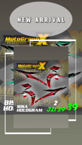 Striping Motor Jupiter Z1 HOLOGRAM - STICKER SEMI FULL VARIASI DESAIN RACING JZI 39 hologram