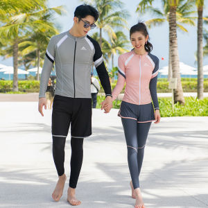 SURFBAR Multi-Piece Swimsuit Jellyfish Snorkeling Suit Long Sleeve Sun Protection Swimsuit Swimsuit Set
