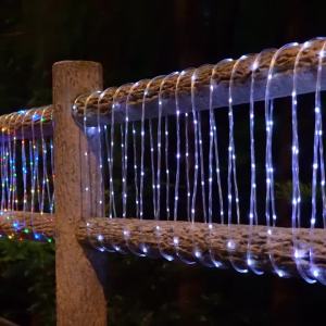 Dây Đèn Năng Lượng Mặt Trời Ngoài Trời 5/7/12/22M LED Ngôi Sao Cổ Tích Đèn Cho Sân Vườn Sân Bãi Cỏ Trang Trí Ngày Lễ Đám Cưới IP54 Chống Chịu Thời Tiết