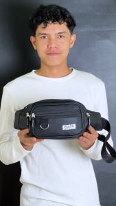Tas Selempang Pria Waistbag Waterproof Speedy 3.0 Valco Slingbag 6 Ruang Tas Pinggang