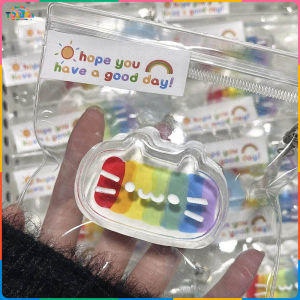 ทาบะสกุชชี่ สกุชชี่แมวชีสรุ้ง น่ารัก บีบคลายเครียด สกุชชี่สโลว์ tab squishy ของเล่นคลายเครียด สำหรับนักเรียน วัยรุ่น พกพาสะดวก