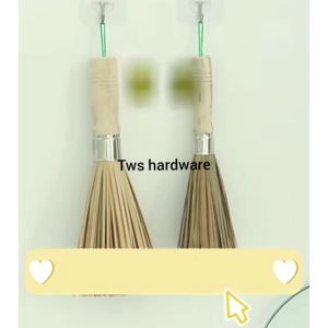 Non stick oil bamboo wok brush kitchen pot strong polishing Rust Remover scrubber dust broom cleaner Household Cleaning Tools Bamboo Wok Brush