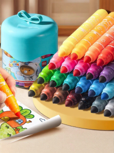 deli | Washable Non-toxic Kid-friendly Cone Tip Coloring Pens 12 Colors