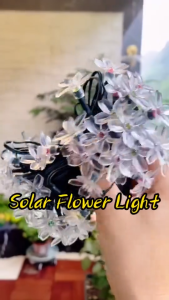 GetGadget⚙ Cherry Blossom Solar Lights 20/100/300 LED for Outdoor Solar Sakura Fairy String Lights Flower Fairy Lights Outdoor Garden Lawn Wedding Party Light