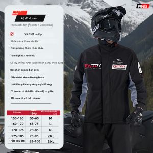 ZHENGYU | Bộ Áo Mưa Chống Thấm Cho Người Đi Xe Máy
