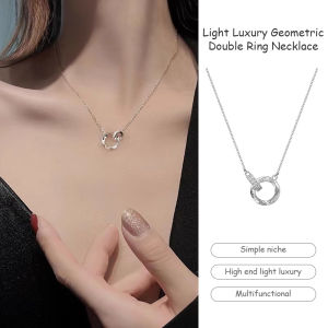 คอผู้หญิง จีบปักปาก คู่รักแฟน วาเลนไทน์ สร้อย เงิน แฟชั่น เครื่องประดับ สไตล์ยี่ปูนเกาหลี คอผู้หญิง ผู้หญิง สร้อย สร้อยคู่ สร้อยคอ สร้อยแฟชั่น