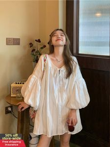 Summer Casual French Style Blouse Mid-long