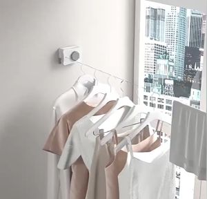 Jemuran Baju Portable Panjang 5.1 Meter Indoor Outdoor Tali Jemuran Kawat Baja