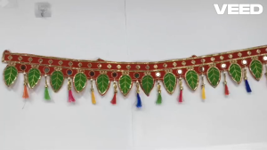 Traditional Handmade Multicolor Door Toran Bandhanwar | Decorative Bandarwal Hanging for Home & Festive Décor | Size - 41 Inches | Pack of 1 Pc