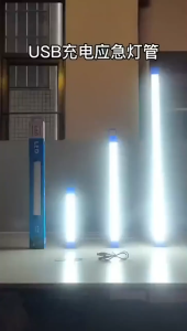 Vimite LED Emergency Light USB Rechargeable 30W/60W/90W/120W Tube LED Bulb Portable Camping Lamp Outdoor IP55 Waterproof 5V Multicolor Light Night Market Camping Emergency Market  Home Light Night Light