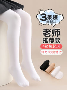Kids Pantyhose Spring Autumn and Winter Thin Velvet Girl Leggings Fleece Lined Stockings Childrens White Dance Tights Thin