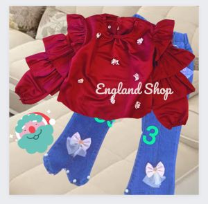 Setelan Jeans Atasan Anak Perempuan Import Terbaru 2024