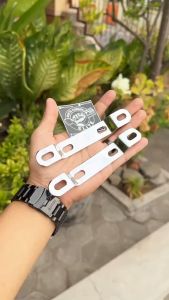 [SUDAH CHROME] pangkon dudukan plat nomor depan f1z fiz fizr force1 vega lama alfa crypton