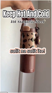 AIHOME Tumbler Hot and Cold Water Bottle 316 Stainless Steel with Straw Coffee Mug Vacuum Insulated 750ml