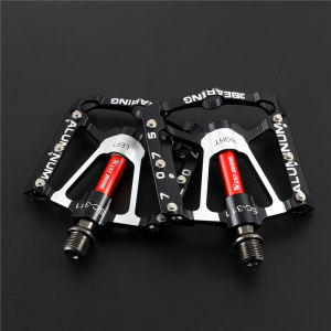 WEST BIKING Mountain Bike Bicycle Pedals 3 Bearing Profile Aluminium Hollow Non-Slip Bike Pedal MTB Road Bike Cycling Pedals